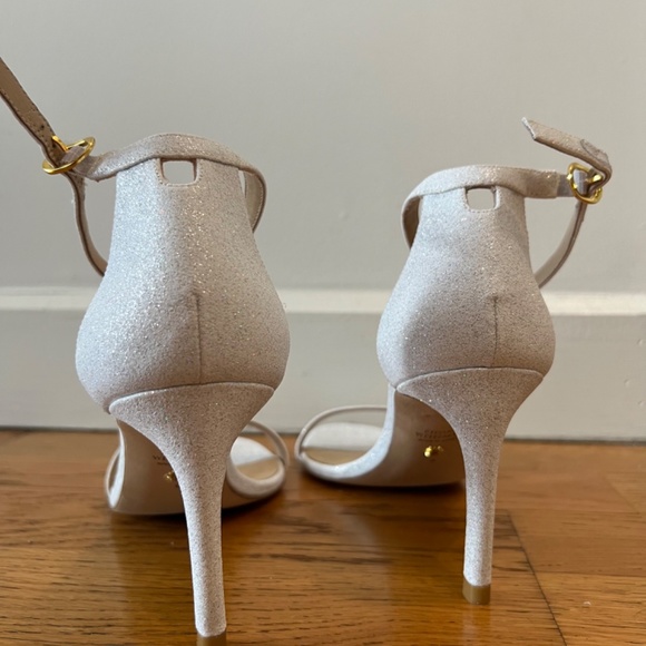 Stuart Weitzman Glitter Nunakedstraight Strap Sandal - Picture 5 of 16